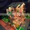 Villa house model with furniture, Miniature scale model for house plan