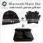 Bluetooth beanie hat and touch gloves in acrylic gloves