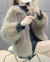 Fur coat female 2021 new Haining imitation fox fur fur coat female short stand collar loose thin coat winter fur integrated motorcycle short coat baseball jacket maomai