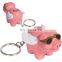 High quality flying pig shaped PU foam key chain anti stress reliever ball