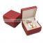 Hot sale custom logo PU leather single slot watch storage box with good price