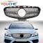 ABS front bumper grille mesh hood for Mercedes Benz E class W212 facelift 2014 2015 2016 diamond style grille