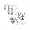 Black 8pcs Euro-style Light Guards for Jeep Wrangler jk