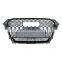 ABS Chrome black silver car grill for Audi A4 B85 high quality front bumper grille honeycomb mesh facelift RS4 quattro 2013-2015