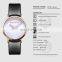 Hannah Martin 3802 Simple womens quartz wristwatch water resistant fashion leather strap elegant watches for women