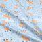 Cartoon fox stripe printed cotton children's bedding fabric wholesale