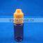 PE screw cap 10ml plastic dropper bottles ldpe
