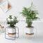 Home Garden Iron Decor Cute Sublimation Pots Wholesaler Ceramic Flower Pot With Stand