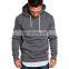 Dark Colored Custom Design Puff Printing High Quality Cotton Plain Pullover Men's Slim Fit Street Wear Hoodies & Sweatshirts