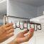 Hooks Cup Holder Hang Storage Kitchen Cabinet Hooks for Hanging Multi-Function Kitchenware Hooks Cabinet Wrought Iron Janger