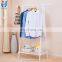 Heavy duty folding cloth drying standing metal coat rack