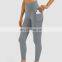 New Wholesale High Waist Tummy Control Yoga Leggings Nude Feeling With Side Pockets Sports Gym Legging Pants Women Yoga Tights
