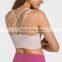 New Arrival Custom Logo Breathable Sexy Strap Yoga Crop Top Women Gym Sports Wear Bra Top Workout Fitness Nude Feeling Tank Top