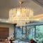 Modern Living Room Decorative Lighting Fixture Round Brass Alabaster Chandelier