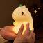 Dinosaurs LED Night Lamp Cartoon Silicone USB Rechargeable Sleeping light Touch Sensor Timing Bedroom Bedside Lamp For Kid Gift