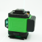 Industrial-Grade 12 Line Laser Level Green Beam Self-Leveling Tool with Dual Battery for Site Layout and Tiling