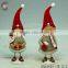 metal christmas boy and girl ornament for home decor