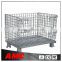 Ware house stackable storage cage Folderable wire mesh cage