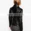 2015 Hot customized Lady's fashion PU jacket leather jacket for women