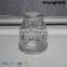 130ml Classic Tea Cup Drinking Glass Embossed Clear Glassware
