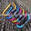 High quality Outdoor Multi Colors Climbing Button Camping Hiking Hook Carabiner