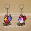 Cheap price cute design pvc rubber keychain