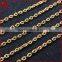 16 Inch 14K Gold Plated Copper Decorative brass chain antique brass chain