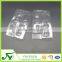 Clear plastic clamshell blister packaging box