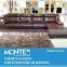 living room modern pure leather sofa set