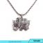 Crystal Elephant Necklace, Baby Elephant,Symbolic Charm, Wisdom, Layering Fashion Necklace
