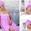 [LJ towel] Microfiber Magic Hair Dryer Fast Drying Spa Turban Wrap Towel Quick Dry Turbie Twist Hair Towel