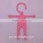 Pink silicone rubber and stainless steel mobile holder for music listening                        
                                                                                Supplier's Choice