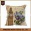 wholesale custom printed linen cushion cover 45x45