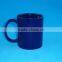 Ceramic dark blue porcelain glaze mug for coffee