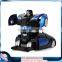 1:24 transformable rc wall climber car, remote control wall climbing car toys with lights, one bottom to transform into a robot                        
                                                                                Supplier's Choice