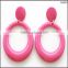 Wholesale High Quality Latest Design Big Round ABS Pink Earrings For Women