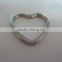 Fashion High Quality Heart Shape Metal Key Ring for wholesale cheap factory price