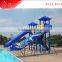 5 meter platform water slide child pool with water slide play structure systems