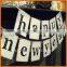 wholesale happy wedding paper banner bunting for decor,triangle flag string