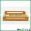 Square bamboo wooden tea serving tray