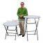 Folding plastic bar table