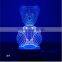 Dimmable 3D Led Table Lamp with Touch Switch