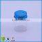 2oz Clear Glass Packaging Jars With Blue Aluminum Continuous Thread Cap With Liner