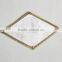 Diamoninternational dancing dressd embroidery patch with gold yarn for