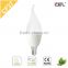 Cheapest!! 4w C37 led bulb Candle Aluminum+plastic heat sink led cabochon e14 base high quality lamp emergency luminaire