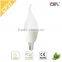 Cheapest!! 4w C37 led bulb Candle Aluminum+plastic heat sink led cabochon e14 base high quality lamp emergency luminaire