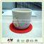 Eco-friendly 10*10*0.35cm Colorful Practical Beautiful Soft PVC Cup Coaster