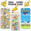 2016 trending customized pokemon go design mobile phone cover for iphone 7 case for pokemon iphone case cell phone case