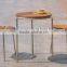 armless aluminum wooden chair dining chair for sales (YC058)