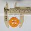 4 holes orange color poly button for Lady shirt
